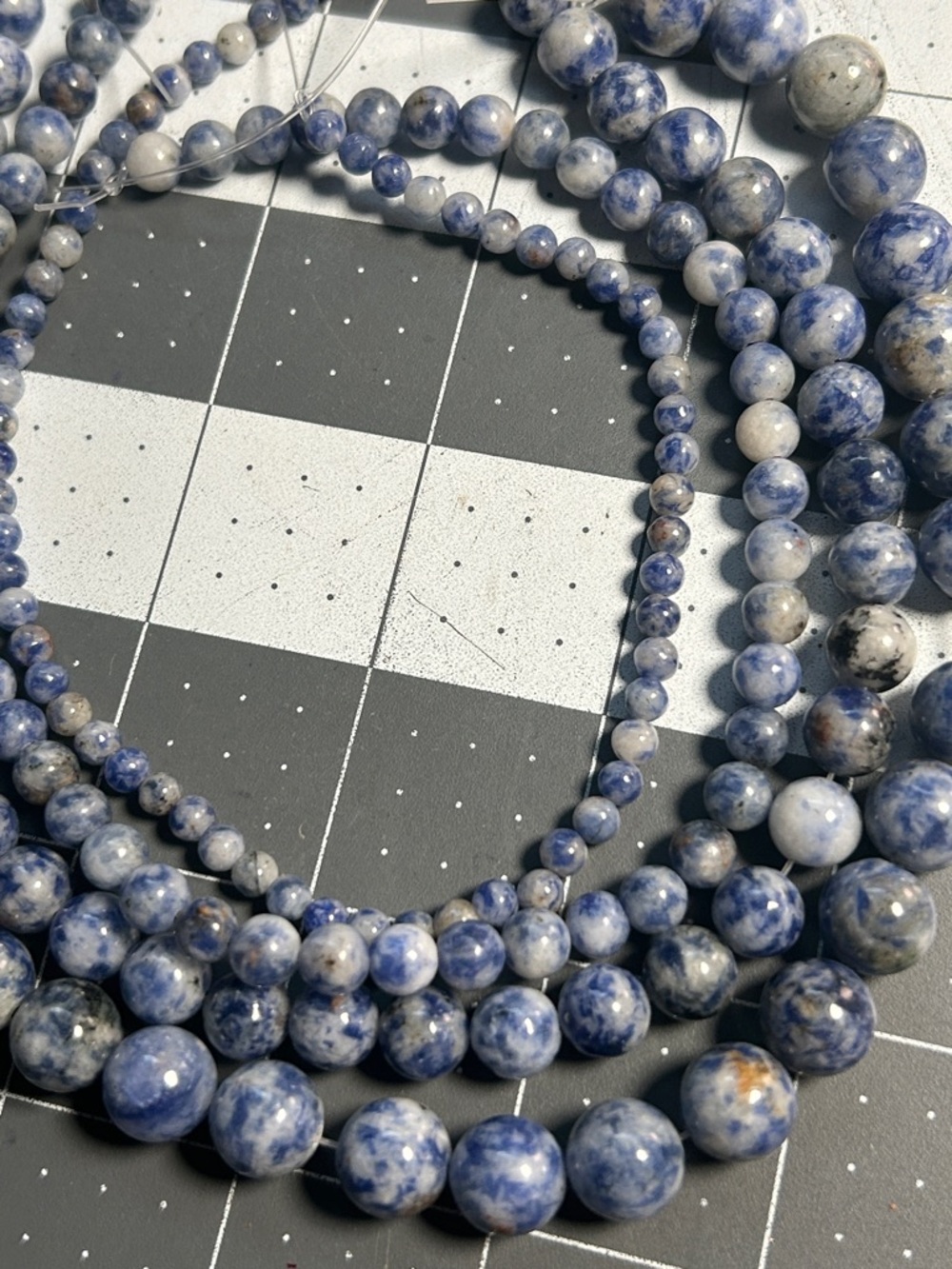 Set BluePoint Stone Beads 10/8/6/4mm